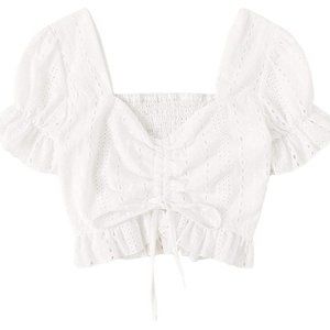 Cottagecore Puff-Sleeve Top